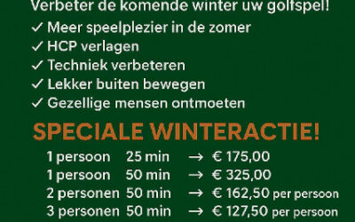Wintergolflessen Golfbaan Overbrug