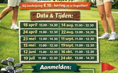 Kennismaking met de golfsport, bij “Overbrug” in Helmond